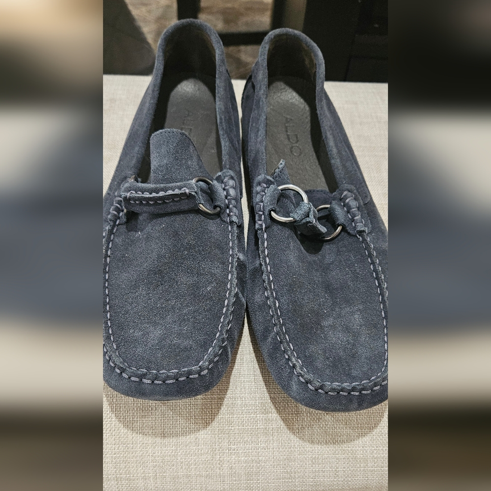 Aldo brand driving moccasins - navy size 13
